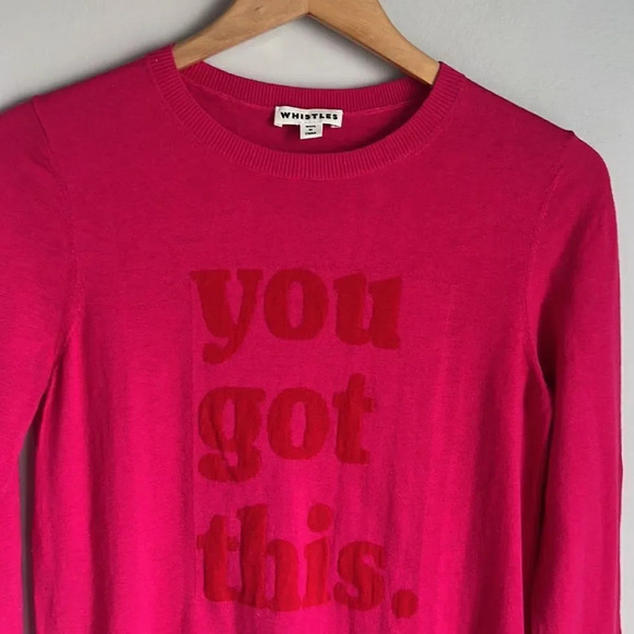 Whistles You Got This wool blend Sweater - Pink - Picture 6 of 14
